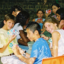 Students in school garden